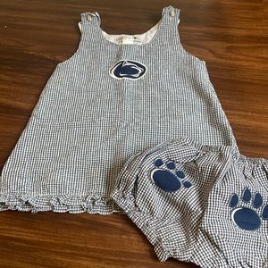 Penn State Toddler Outfit - dress/tank and bloomers/shorts